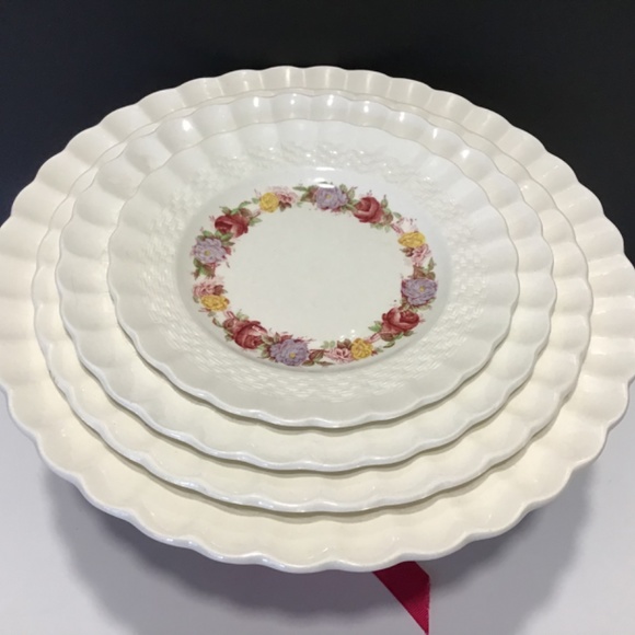 4 Spode Rose Briar Plates - Picture 3 of 9